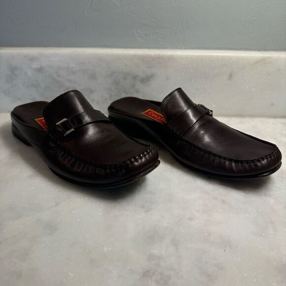 Cole Haan Women's Hilaree City Brown Leather Mules Size 8 B - Picture 2 of 8